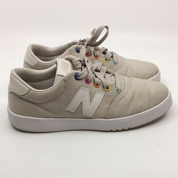 New Balance x Isaac Mizrahi Live Lightweight Tan Canvas Sneakers Women’s 6 1/2 M - Picture 3 of 16